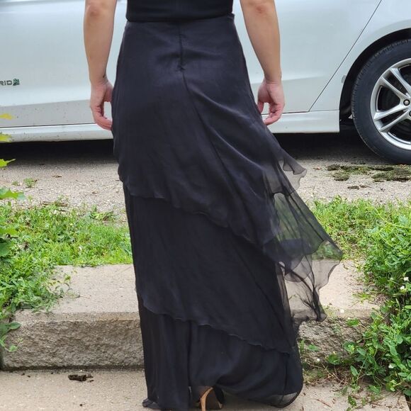 MAX MARA made in Italy Black chiffon gown Final Discount - Picture 7 of 16